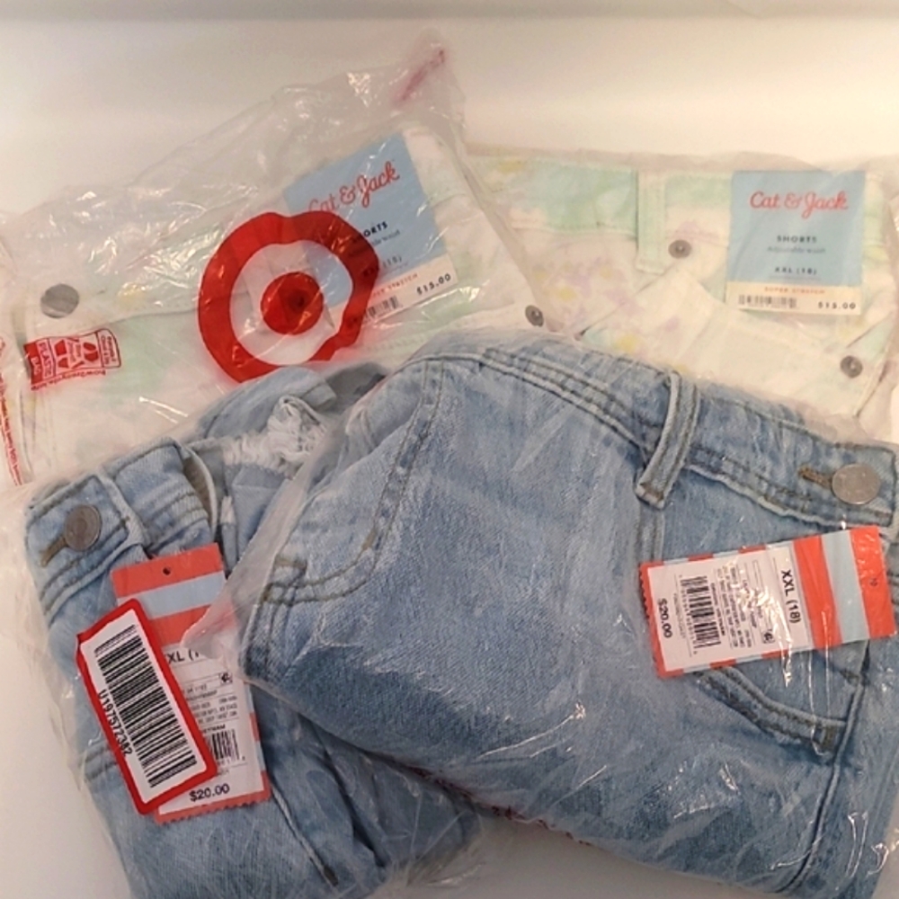 NWT Cat & Jack Girls Bottoms Bundle Of 4 Size 18/XXL